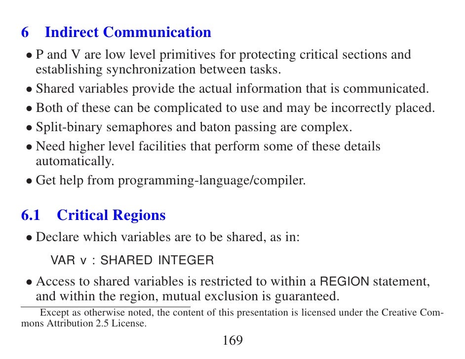 Indirect Communications (Concurrency)
