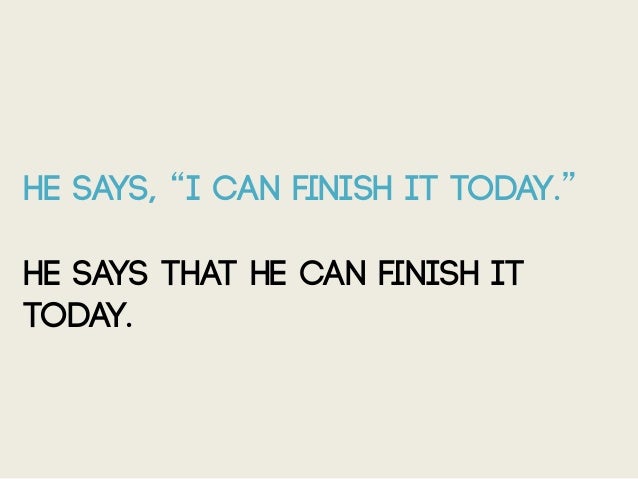 Indirect Quotation