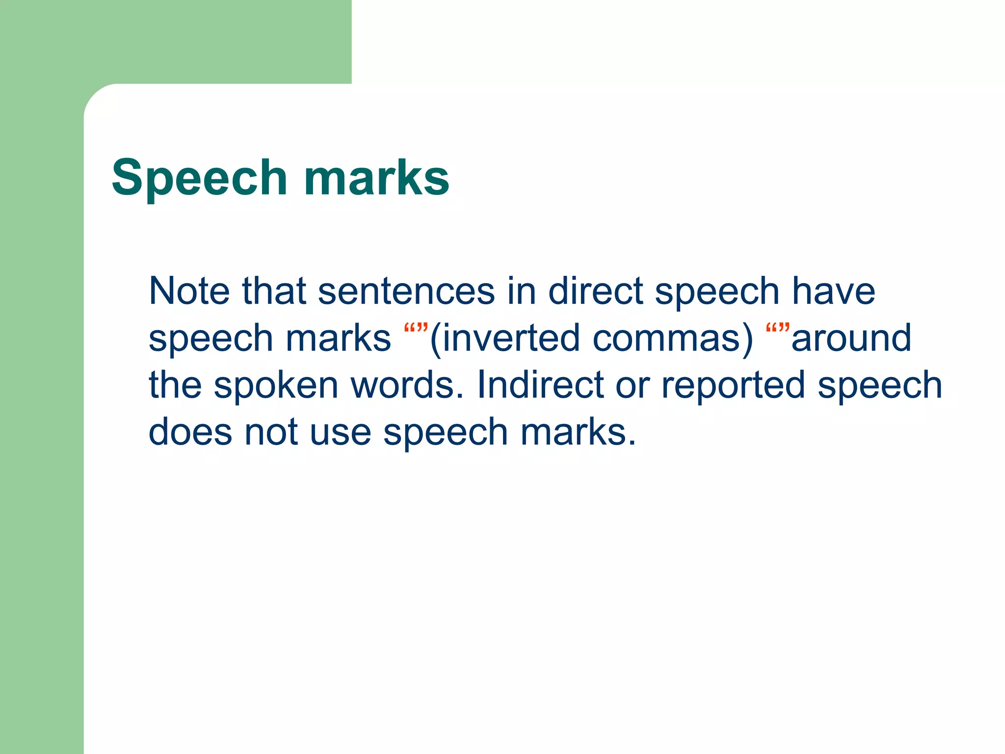 Indirect Speech-English Grammar | PPT