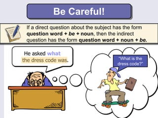 Indirect speech questions | PPTX