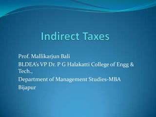 Prof. Mallikarjun Bali
BLDEA’s VP Dr. P G Halakatti College of Engg &
Tech.,
Department of Management Studies-MBA
Bijapur
 