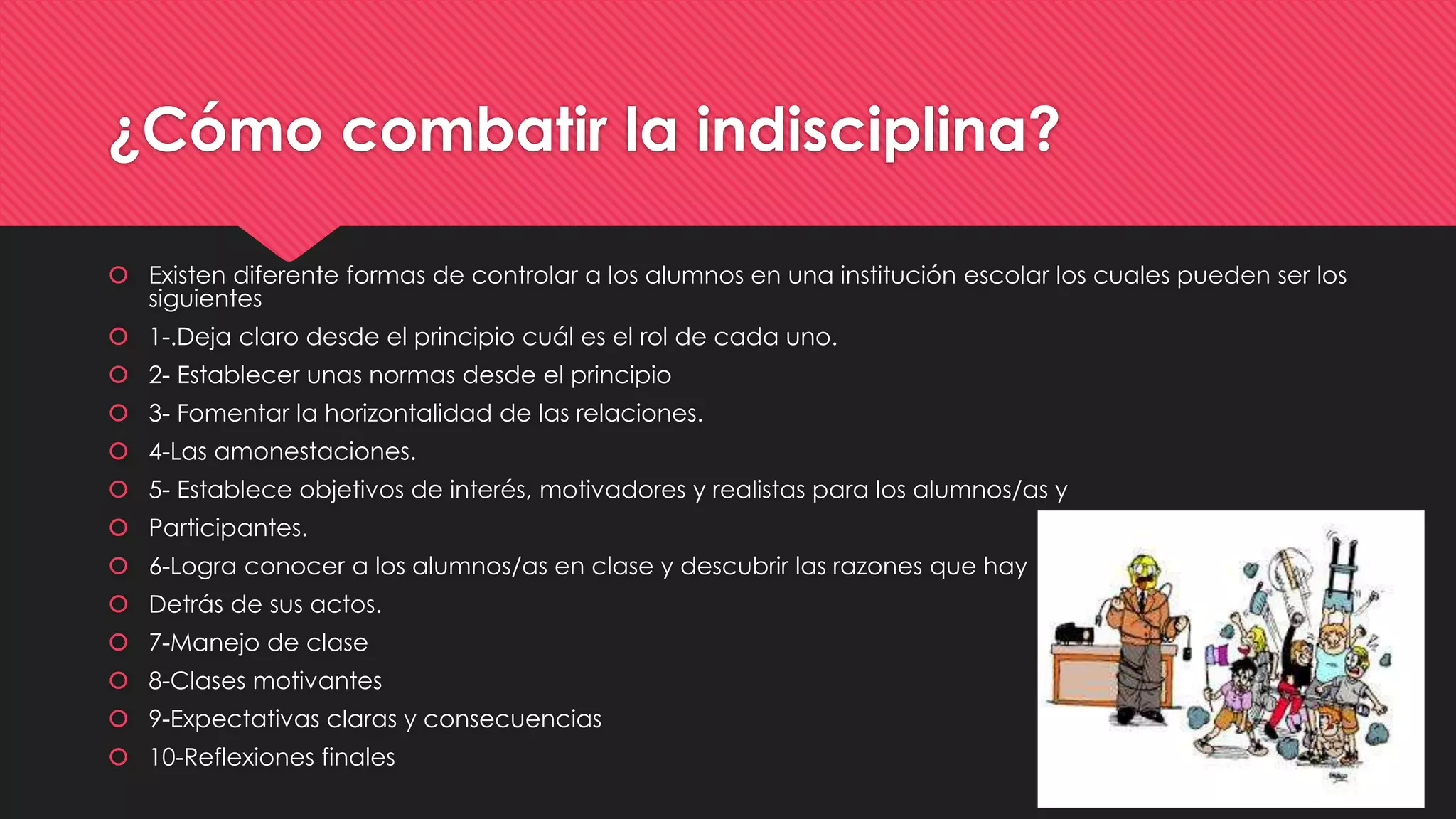Indisciplina en el aula CREN | PPT