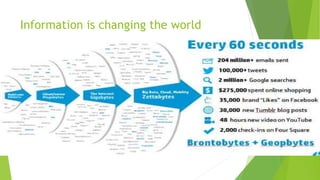 Information is changing the world
 