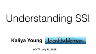 Understanding SSI
Kaliya Young
InDITA July 11, 2018
 