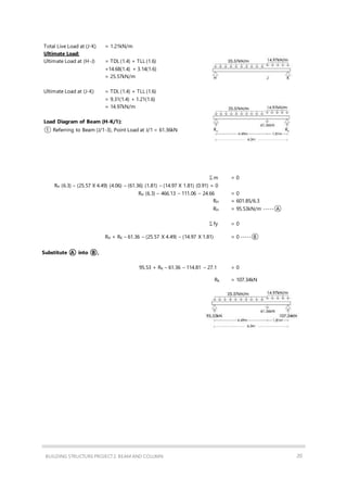 Beam And Column Analysis Individual Component Docx