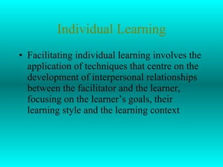 Individual Learning ,[object Object]