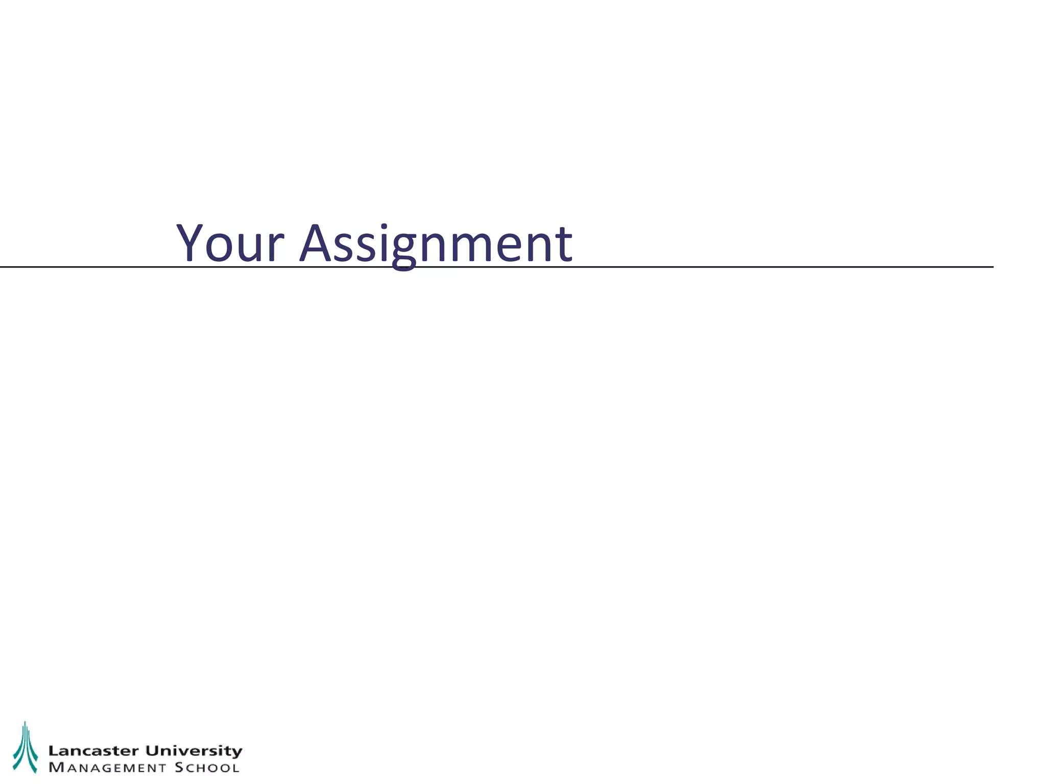Your Assignment 