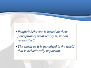 Individual behavior and perception | PPTX