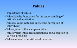 Individual behaviour-Organisational Behaviour | PDF