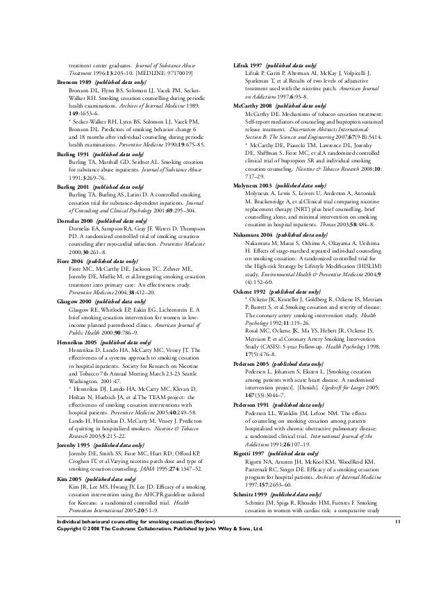 individual behavioural counselling for smoking cessation tobacco cessation counseling guide sheet
