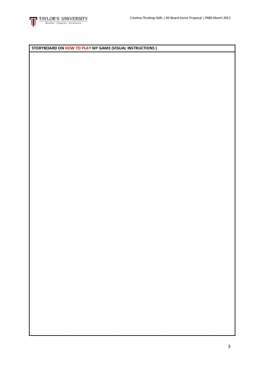 Individual board game proposal template march 2015