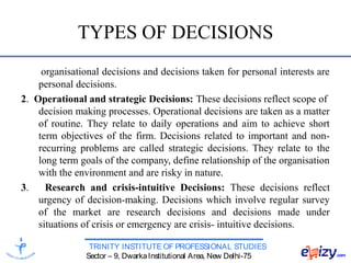 Own Decisions Individual decision making | PPT