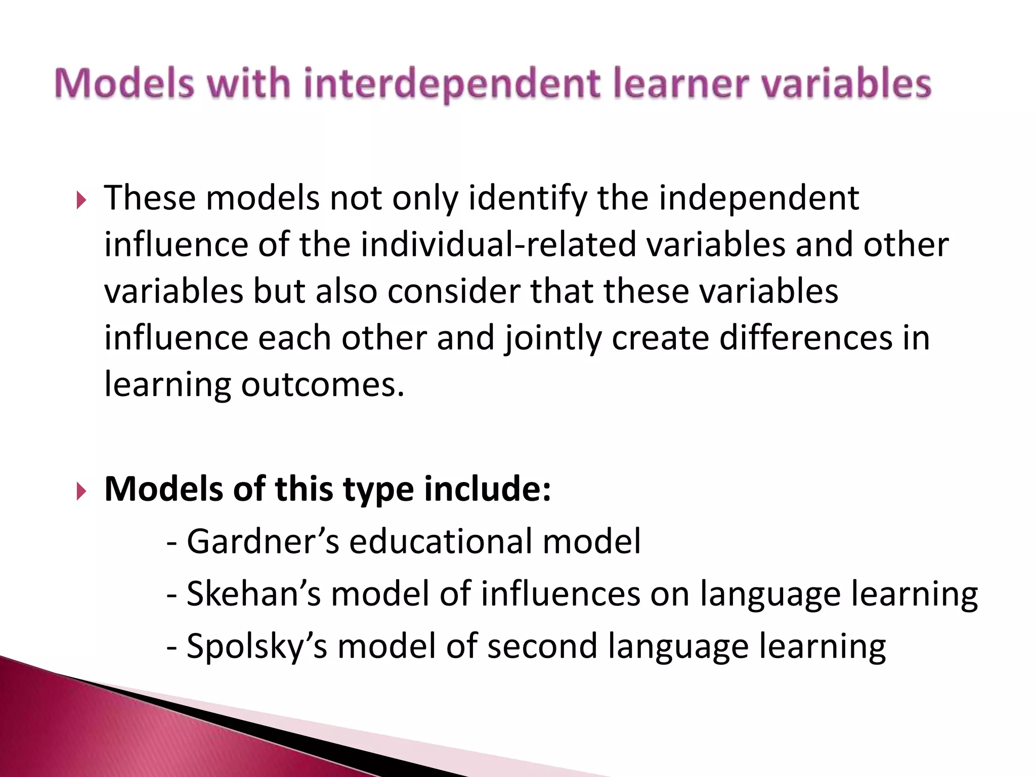 MONITOROUTPUTINPUTAffectiveFilterCognitiveOrganizersAffective Filter : Attitude