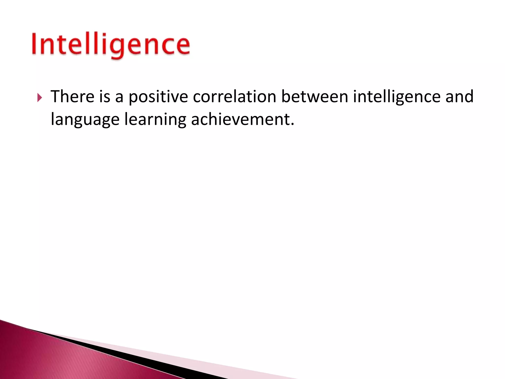 There are two points that can be noted from Spolsky’s model of language learning and its underlying features:		1. Spolsky’s model appears to be promising as a 	    parameter for identifying variations in learner 	    variables		2. The second point relates to the fourth feature 	    underlying Spolsky’s model. This feature of 	  	    eclecticism clearly implies that his model can be 	    modified and adjusted according to learning 	    conditions (contexts).