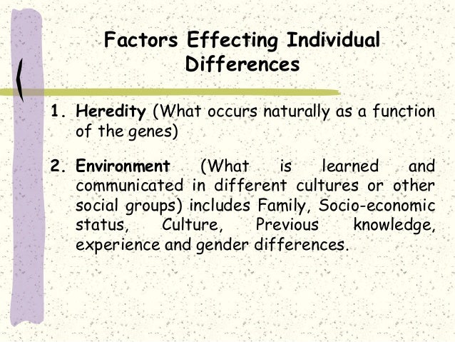  individual differences factors individual differences factors 2019 