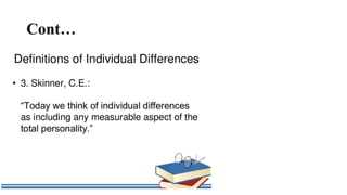 Individual differences | PPTX