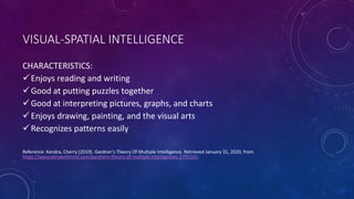INDIVIDUAL DIFFERENCES - Theories Of Intelligence | PPTX