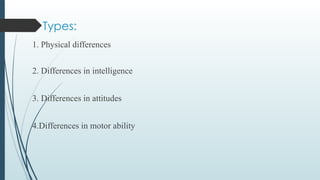 individual differences final and motor control | PPTX
