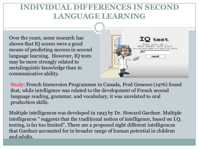 Individual Differences In Language Learning – QMZQKF