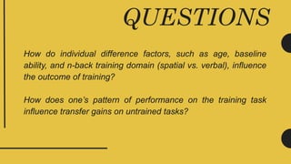 Individual differences in working memory | PDF