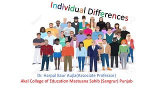 Dr. Harpal Kaur Aujla(Associate Professor)
Akal College of Education Mastuana Sahib (Sangrur) Punjab
 