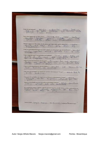 Autor: Sergio Alfredo Macore Sergio.macore@gmail.com Pemba - Mozambique
 