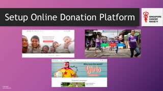 Copyright
Loh Ching Soo
Setup Online Donation Platform
 