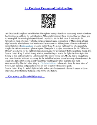 Individualism Individualism | PDF