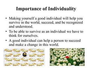 The Importance of Individuality in Relationships - Summary and Conclusion