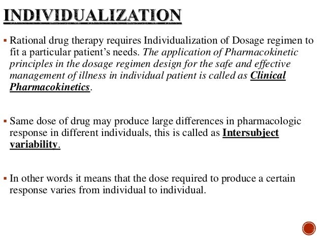 What Is The Difference Between Individualization And Specificity Introduction to dosage regimen and Individualization of dosage regimen