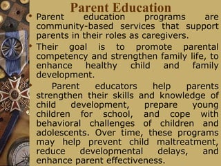 Program For Parents Example Individualized family support program version3 | PPS