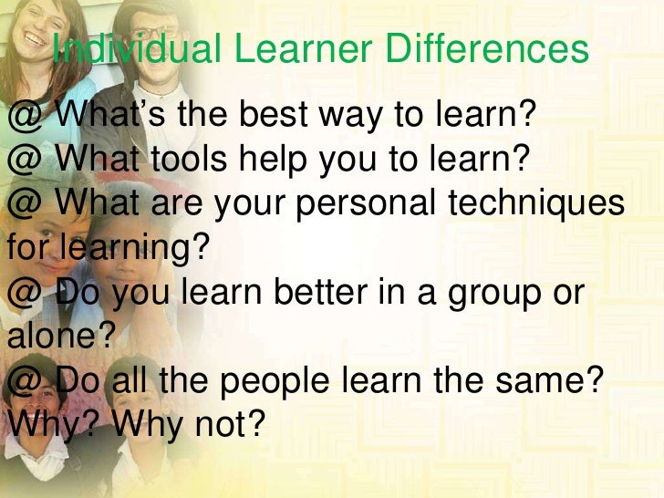 Individual learner difference