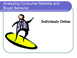 Analyzing Consumer Markets and Buyer Behavior  Individuals Online 