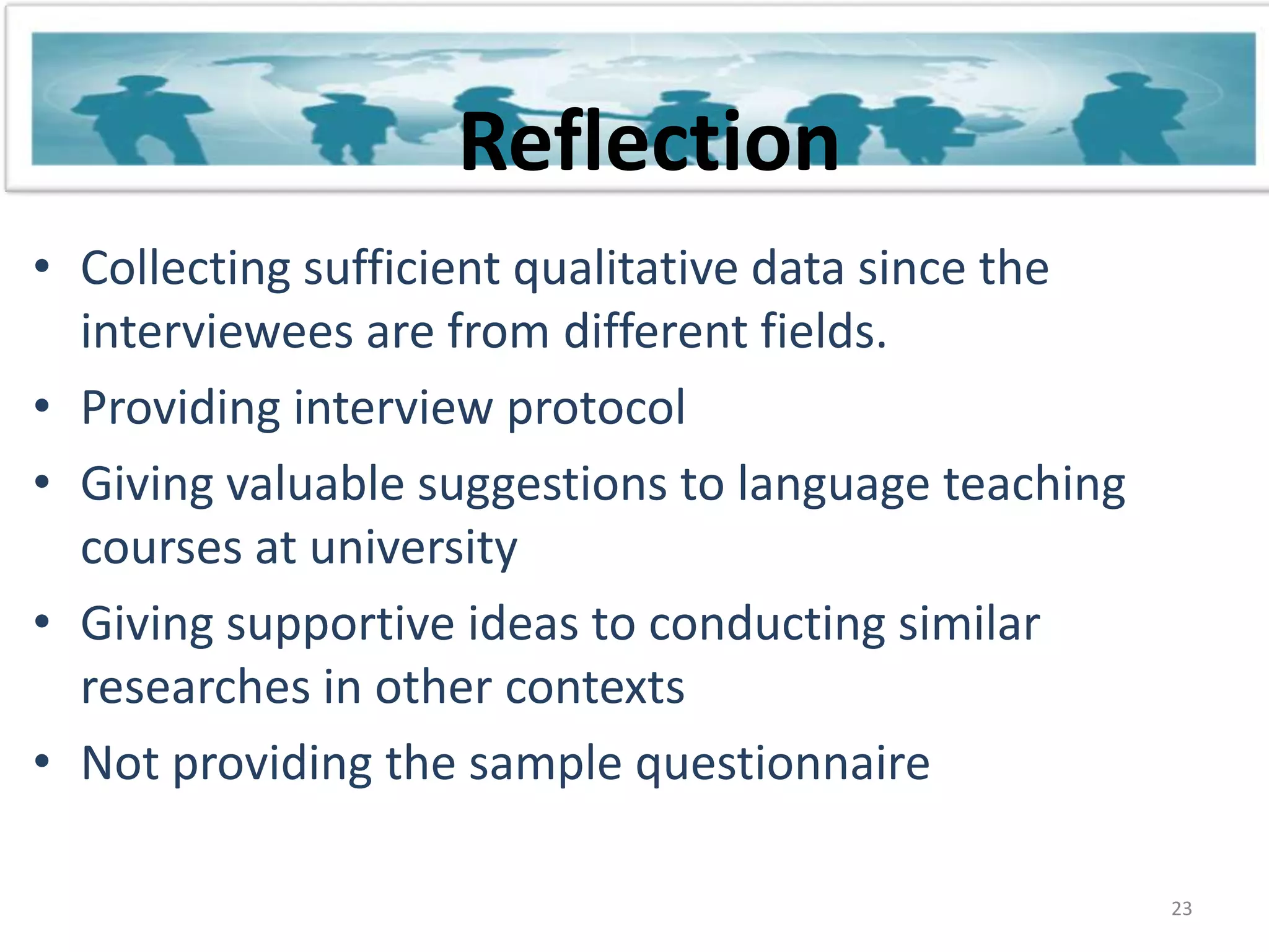 Discussions & Implications Communication paramount in preparing students for real life
