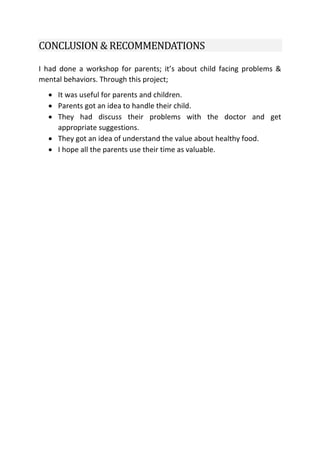 Health care workshop | Individual project report | PDF