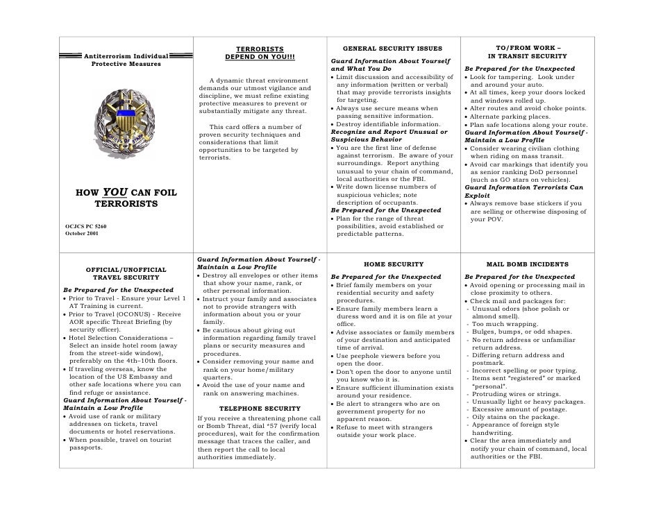 Individual Protective Measures