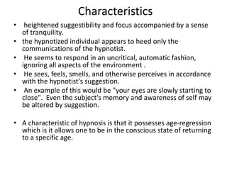 Suggestibility Examples Individual therapy - Ms. Ritika Soni | PPTX