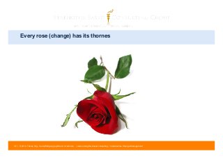 Every rose (change) has its thornes 
35 | © 2014 Tobias Illig - Vervielfältigung jeglicher Art verboten | www.strengths-based.consulting | Individuelles Change Management 
 