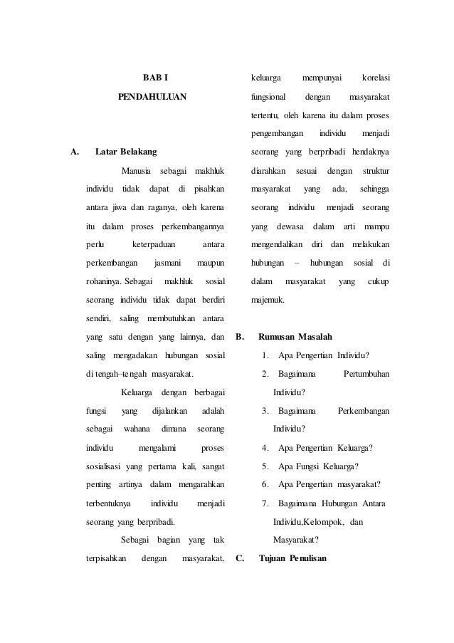 Individu Keluarga Dan Masyarakat