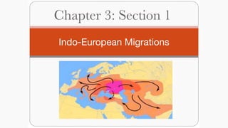 Chapter 3: Section 1
Indo-European Migrations
 