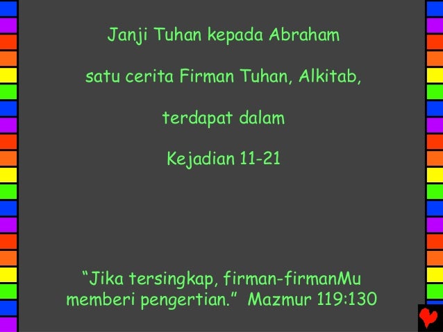 cerita alkitab kejadian Indo 04 janji tuhan untuk abraham