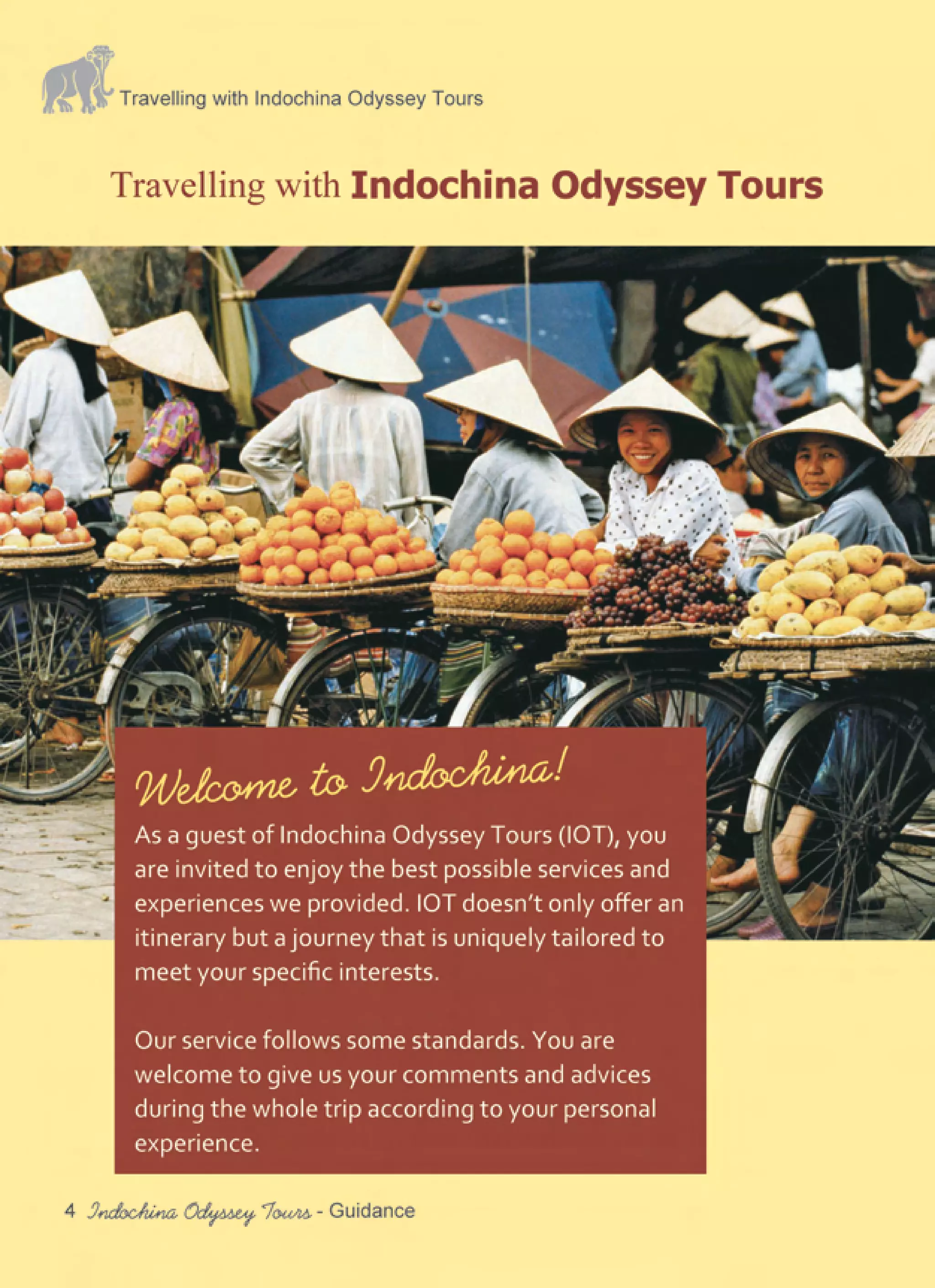 Indochina odyssey tours you are not alone in asia PDF Asia Travel Indochina odyssey tours you are not alone in asia PDF Asia Travel