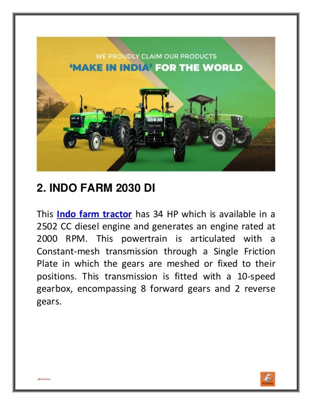 Indo Farm Tractor Models in India for Agriculture Practice.pdf