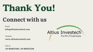 Indofil Unlisted Shares By Altius Investech | PDF
