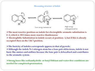 Indole: Lecture -1 (Hetero-cyclic chemistry) 