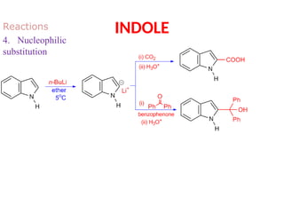 Indole, structure, properties, preparation and reactions.pptx