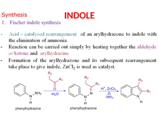 Indole, structure, properties, preparation and reactions.pptx
