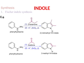 Indole, structure, properties, preparation and reactions.pptx