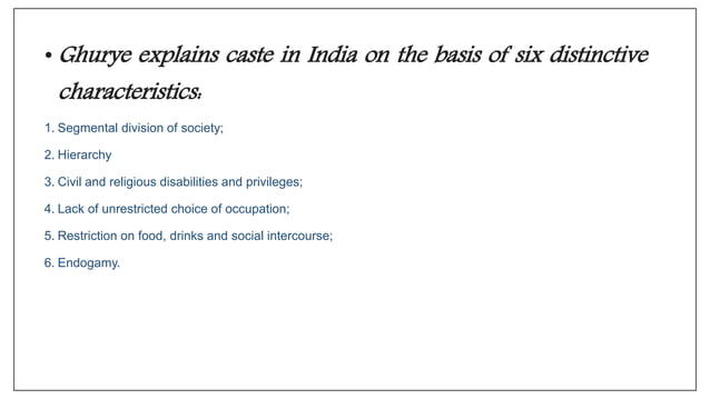 Indology G.S. Ghurye | PPTX