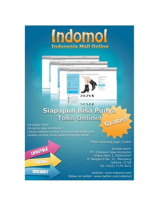 Indomol Online Shop Flyer